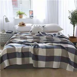 Three Layers Of Sand Cotton Striped Towel Blanket