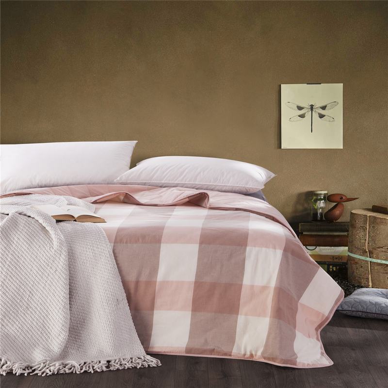 Machine Washing Grid Cotton Summer Quilt Manufacturers, Machine Washing Grid Cotton Summer Quilt Factory, Supply Machine Washing Grid Cotton Summer Quilt