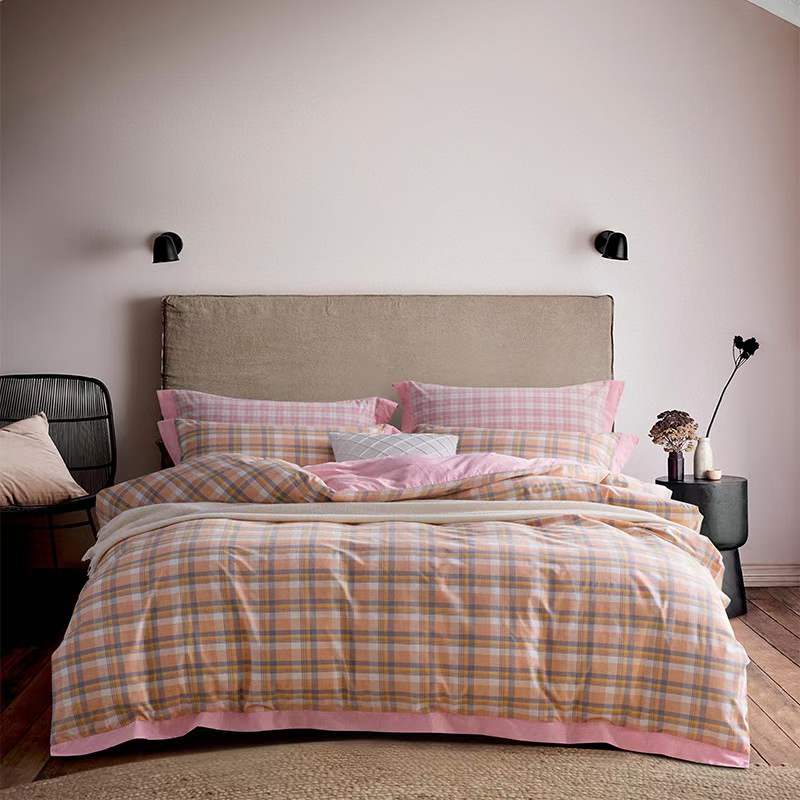 All Cotton Color Spinning Comfortable Cashmere Duvet Set
