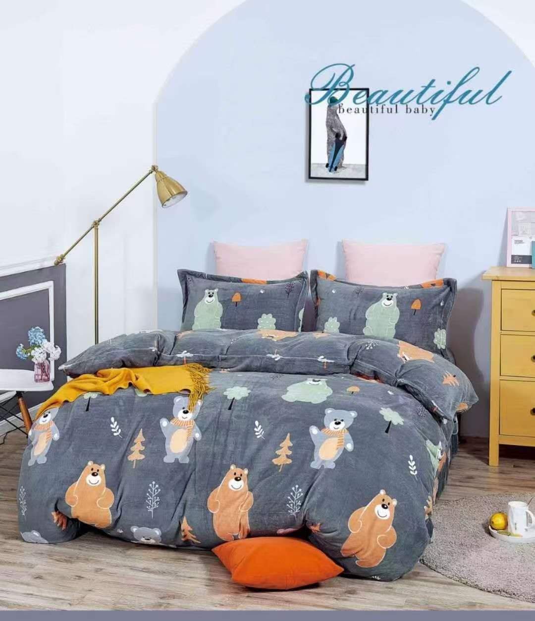 Milk Velvet Textile Printing Duvet Set Manufacturers, Milk Velvet Textile Printing Duvet Set Factory, Supply Milk Velvet Textile Printing Duvet Set